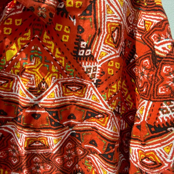 Aztec Button Down Crop Top size Large Forever 21 - Picture 5 of 8